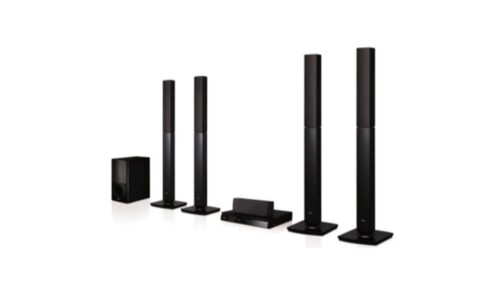 LG 1000W 5.1Ch DVD Home Theatre System, 4 Tallboys, Bluetooth