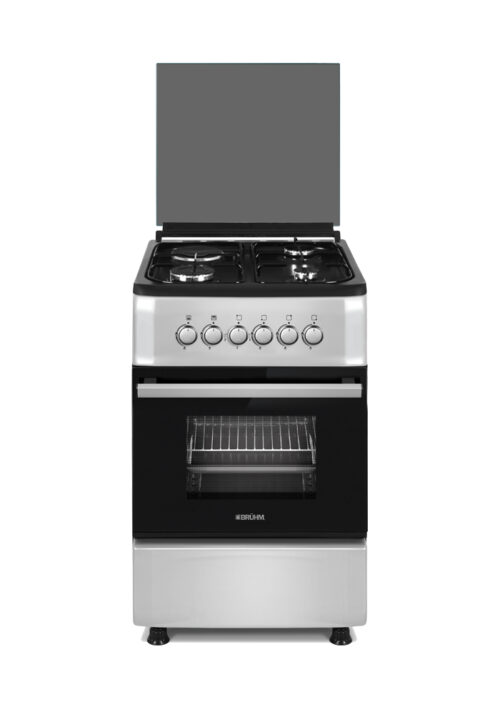 Bruhm cooker 50 X 50, 3gas + 1 electric plate , GAS OVEN STAINLESS STEEL BGC-5531IS