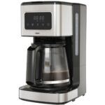 Mika Digital coffee maker, Black and stainless steel
