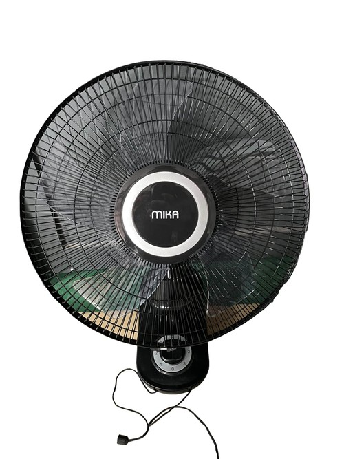 Mika 16'' wall fan black and silver
