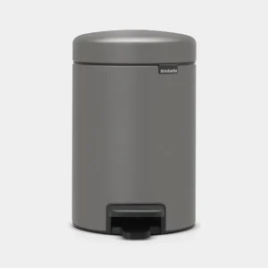 Barbantia Newicon Pedal Bin 3L  Mineral Concrete Grey