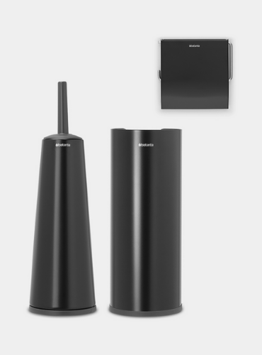 matt brush and holder