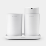 Brabantia Renew Bathroom Accessory set of 3 white