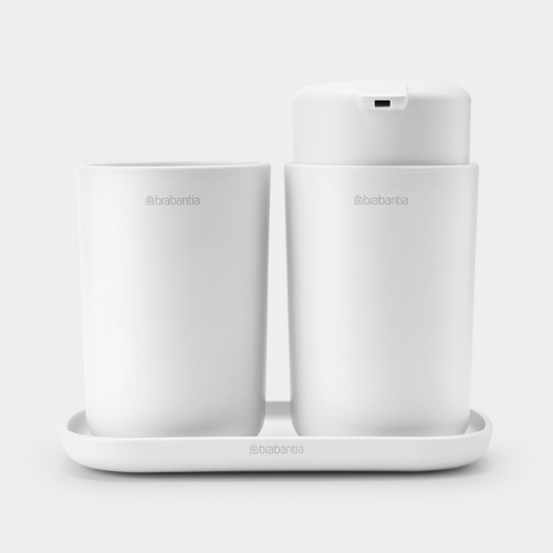 Brabantia Renew Bathroom Accessory set of 3 white