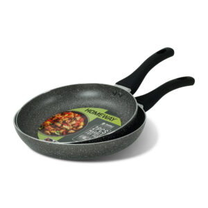 Homeway  2 Pc Marble  Fry pans 24cm and26 cm