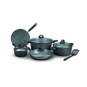 Homeway 10pcs Marble Coated Cookware Set