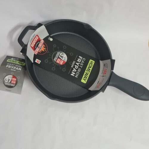 HOMEWAY Cast Iron Flat Tawa 26cm