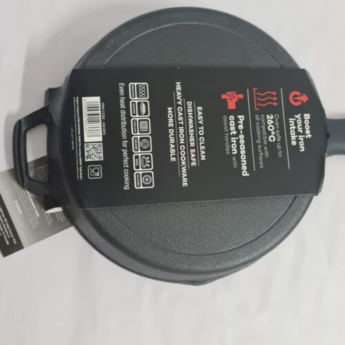 HOMEWAY Cast Iron Flat Tawa 26cm